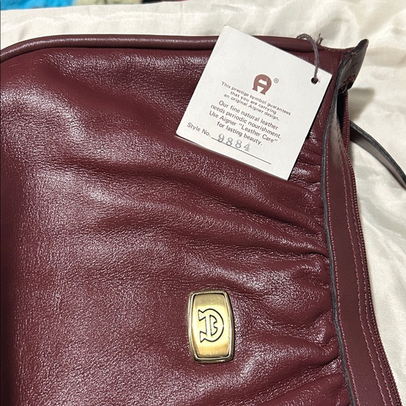 Etienne Aigner Burgundy Crossbody Bag - Picture 8 of 8